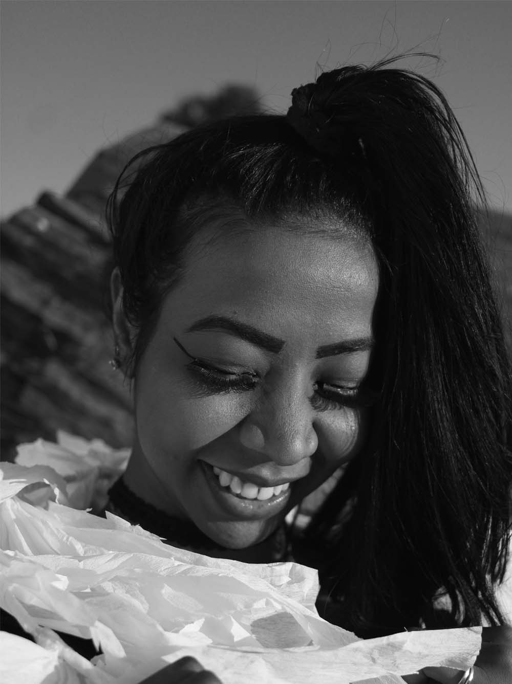 Saleha Maharaj outdoor photoshoot